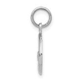 14K White Gold Claddagh Charm